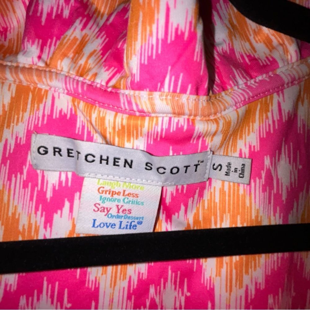 Gretchen Scott Designs Pink & Orange Ikat Halter Dress - Picture 6 of 9